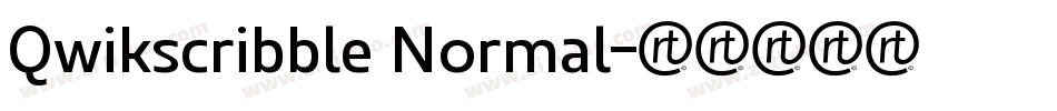 Qwikscribble Normal字体转换